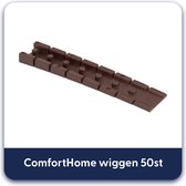 ComfortHome wiggen - bruin - 50st. - stelwiggen - wiggenset - meubelwiggen - breekwiggen - 0.8x2x10cm
