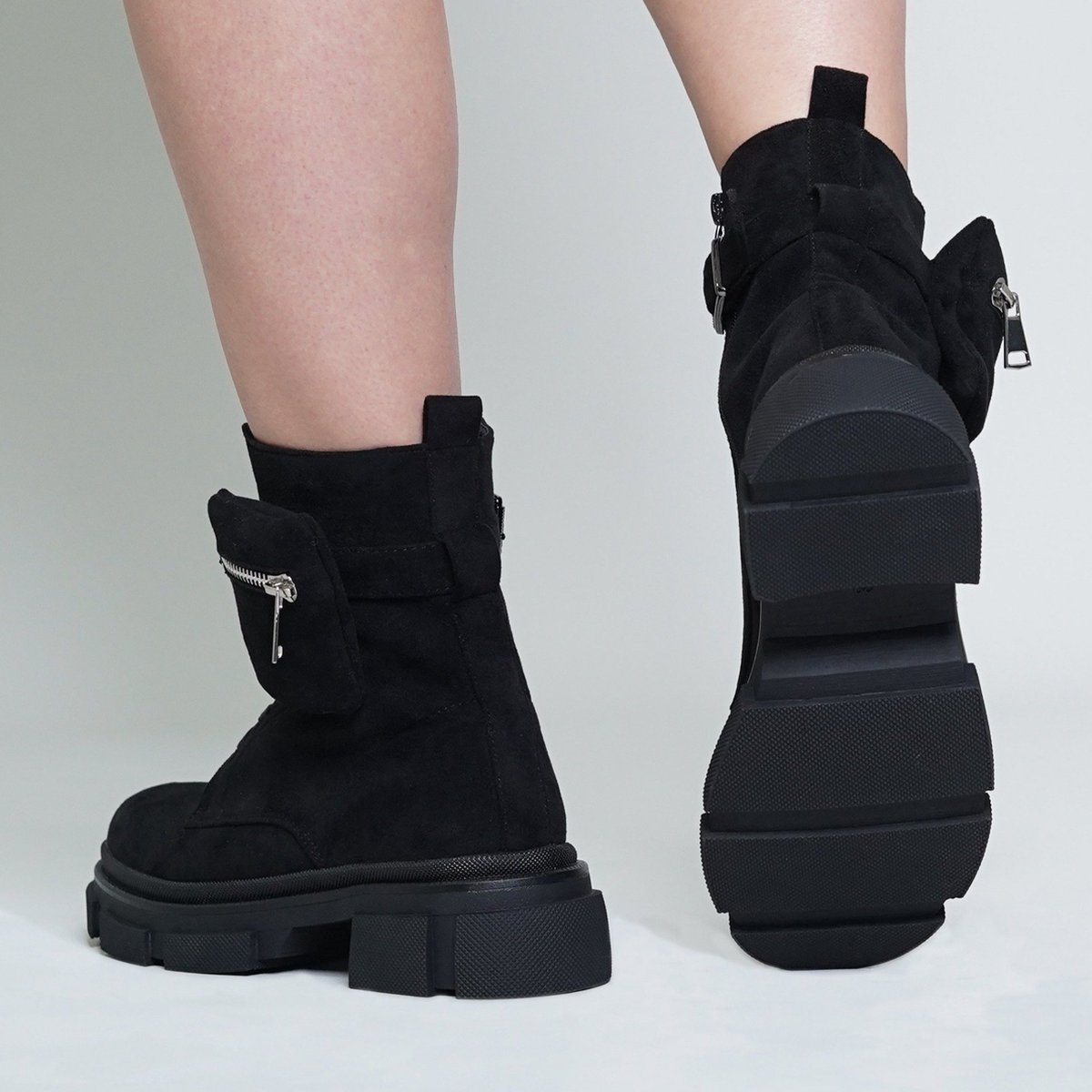 Biker boots met tasje hotsell