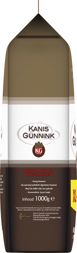 Kanis & Gunnink Medium Roast Koffiebonen - Voordeelverpakking 4 x 1000 gram - Kanis & Gunnink