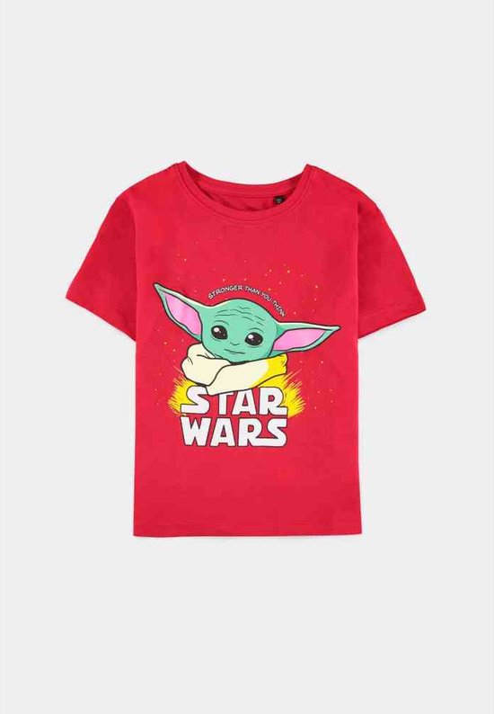 Disney Star Wars Kinder Tshirt -Kids Grogu Rood