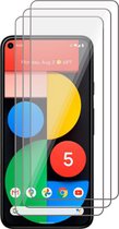 Pixel 5 Screenprotector - Beschermglas Google Pixel 5 Screen Protector Glas - 3 stuks