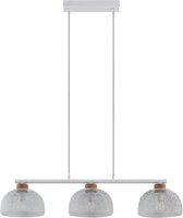 Lindby - hanglamp - 3 lichts - metaal, kurk - E14 - wit, kurk