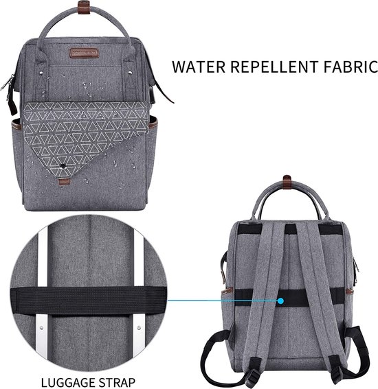 Sac à Dos Léger En Toile Café – Pour Femme Homme, Voyage École Université Extérieur Motoneige, Taille Unique