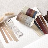 BOTC Washi Tape 10 rollen van elk 2 meter - Decoratieve masking tape-voor handwerk, journaling, scrapbooking & meer -Plakrollen-ST000105