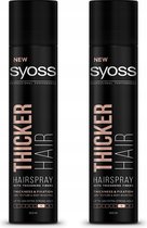 Syoss Thicker Hair Hairspray 2 x 400 ml