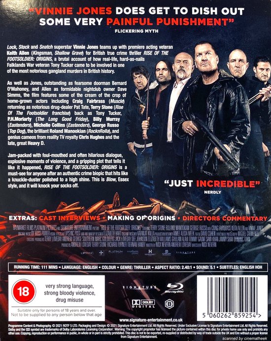 Rise Of The Footsoldier: Origins (Blu-ray), Craig Fairbrass | Dvd's | bol