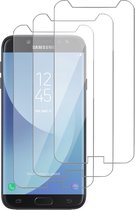 Screenprotector geschikt voor Samsung J7 2016 - Beschermglas Screen Protector Glas - 3 stuks