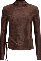 Lofty Manner T-shirt Top Yeva  Bronze Dames Maat - XS