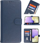 Wicked Narwal | bookstyle / book case/ wallet case Wallet Cases Hoesje Oppo A16 - A53s 5G - A55 5G Navy