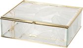 Glazen Sieradendoos 20*16*6 cm Transparant Glas Rechthoek Juwelendoos Sieradenbox Sieradenkist