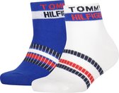 Tommy Hilfiger Kids Quarter 2 Pack Logo Ribbon Unisex Sokken - Maat 35/38