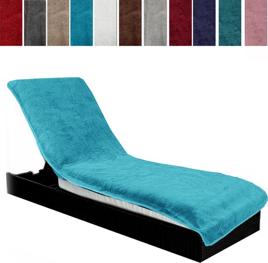 JEMIDI badstof overtrek voor ligstoelen - Handdoek 100% katoen