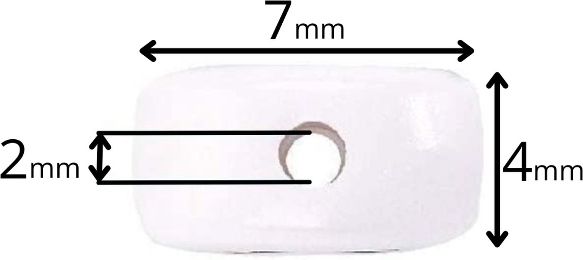 Behave Letterkralen Set - Wit met Multi Kleur Letters - Acryl - Kralen - Alfabet Kralen - Bedels - 7mm - 624 Stuks — afbeelding 7