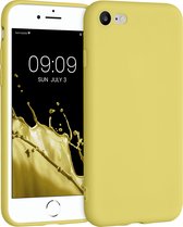 kwmobile telefoonhoesje compatibel met Apple iPhone SE (2022) / iPhone SE (2020) / iPhone 8 / iPhone 7 - Hoesje voor smartphone - Precisie camera uitsnede - In mat geel