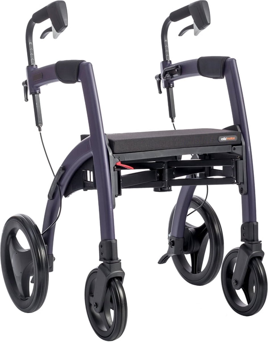 Rollz Motion² - mat paars - rollator - rolstoel