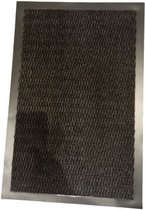Deurmat / droogloopmat zwart anti-slip 40x60