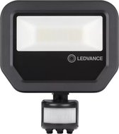 Ledvance - Straler LED 20W 2400 Lumen Koel wit Ip65 Pir - Zwart