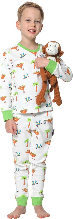 Happy Pyjamas Jungle edition - Pyjama enfant garçon et fille - Taille 110/116 - Coton Premium