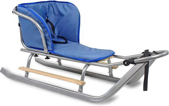 Rugleuning voor slee hout model Davos