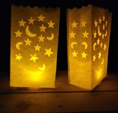 10 x Candle Bag Maan en Sterren | binnen & buiten | windlicht, papieren kaars houder, lichtzak, candlebag, candlebags, sfeerlicht