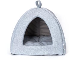 Nobleza kattenhuisje katteniglo - kattenmandje - kattentent - Iglo - Grijs Nobleza kattenhuisje katteniglo - kattenmandje - kattentent - Iglo - Grijs