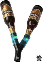 Bierpionier Longkanon - Bierspuit - Zwart/blauw - Drankspel - Biertrechter - Bier adten - Bier accessoires - Biersnorkel Snorkel