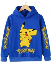 Pikachu  Hoodie - Blauw - maat 122