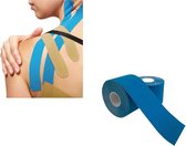 Bodybow - Kinesiology Tape Blauw 5 m x 5 cm - 2 stuks -  Kinesio tape -  Cure tape -  Sporttape -