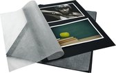 Goldbuch - 20 fotobladen (40 pagina's) met pergamijn - Zwart