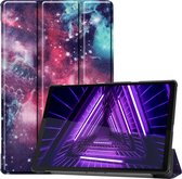Lenovo Tab M10 FHD Plus Hoes Luxe Hoesje Book Case Cover - Galaxy