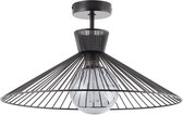 Brilliant lamp, Elmont plafondlamp 45cm zwart mat, 1x A60, E27, 52W, geschikt voor LED lampen