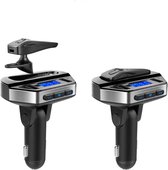 V6 Car Bluetooth MP3 Player Handsfree FM Transmitter Dual USB Charging Adapter
