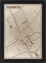 Houten stadskaart van Oudewater