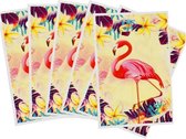 Akyol Uitdeelzakjes Flamingo| 10 stuks | Traktatie zakjes voor Uitdeelcadeautjes  -uitdeelzakjes flamingo -flamingo verjaardag uitdeelzakjes -uitdeelzakjes flamingo verjaardagsfees