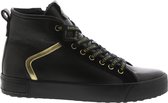 Blackstone UL74 NERO - MID SNEAKER - FUR - Vrouw - Black - Maat: 36
