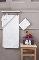 Baby Handdoek Set 3 Delige | Pasgeboren | % 100 Katoen | OEKO-TEX® Standaard|Little Bear |Crème