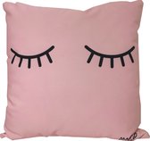 Kussen met Kussenvulling Oh So Sleepy | 45x45 cm | Polyester | Licht roze - wit | Maison Boho