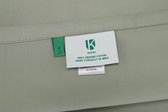 Kepri Hoeslaken Topper - Eenpersoons - Satijn Katoen - Misty Green - Duurzaam - 500TC - 90 x 200 cm
