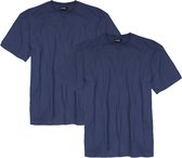 Adamo T-shirt ronde hals Marlon blauw 2-pack (Maat: XXL)