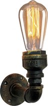 OHNO Woonaccessoires Lamp Jaden - Wandlamp, Woondecoratie, Verlichting, Home Decoratie, industriele lamp, industrieel - Zwart/Goud