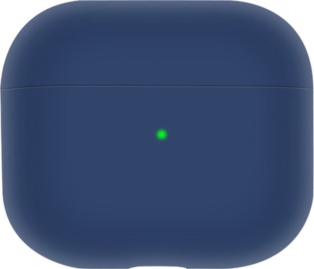 Apple AirPods 3 - Siliconen Case Cover - Hoesje Geschikt voor AirPods 3 - Kleur Donker Blauw