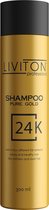 Liviton Pure Gold - Shampoo - 24 essentiële oliën - Beschadigd haar - Sneller haargroei - 300 ml