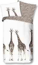 Good Morning Dekbedovertrek "Giraffe" - Ecru - (140x220 cm)