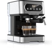 Ellanora® Espresso machine - Multifunctioneel - Met melkopschuimer - 20 bar Hogedrukextractie