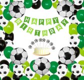 Partypakket® Voetbal Verjaardag Versiering - All-in-one Feestpakket - Decoratie - Ballonnen - Feestpakket - Verjaardag - Feest versiering
