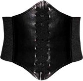 WiseGoods Premium Gothic Corset - Corset - Waist Shaper - Vêtements - Ceinture - Femme - Femme - Dames - Sexy - Design - Zwart