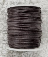 *** Verzending binnen 24 uur. Donkerbruin Rond Waxkoord Katoen 1 mm 2x5 meter = 10 meter, zonder spoel - bruin - sieraden maken - wax - koord - armband - draad - wrapped - wikkelar