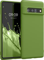 kwmobile telefoonhoesje voor Google Pixel 6 Pro - Hoesje voor smartphone - Back cover in groene peper