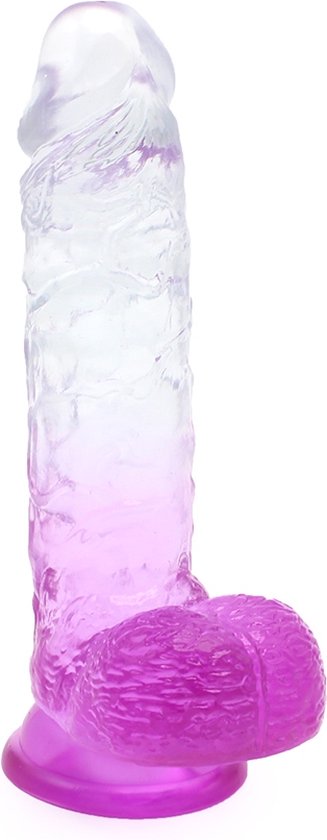 Foto: Kiotos cox color gekleurde dildo 09 21 5 x 4 3 cm transparant paars