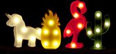 Narvie – 2 stuks – Nachtlampje Kinderen – Babykamer Nachtlampje - Kinderkamer – Draadloos - Nachtlampje baby – Inclusief batterij – Tafellamp slaapkamer - Kindvriendelijk